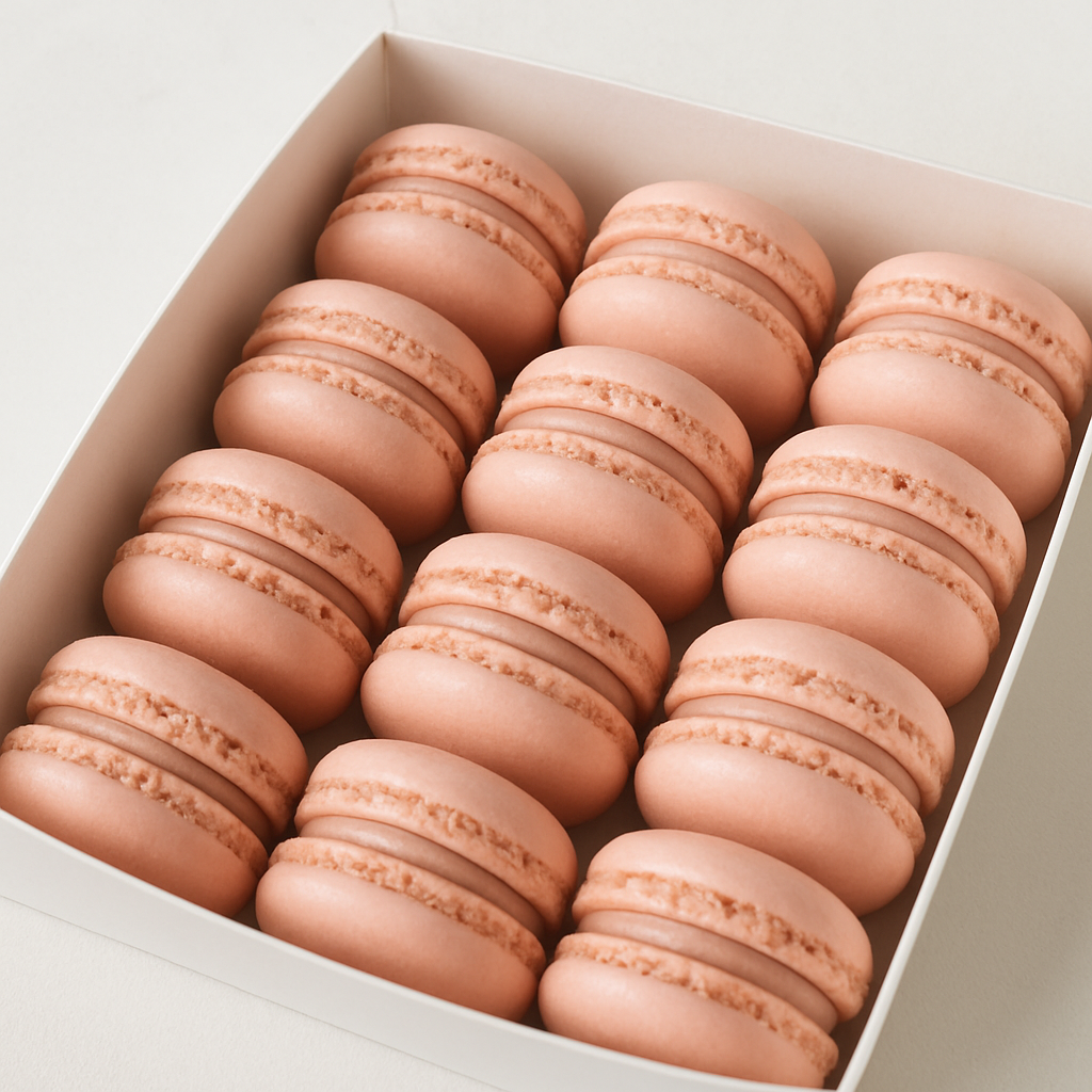 Strawberry Rose Macarons (Box of 12)