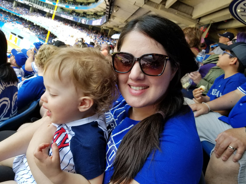 Katie with her son