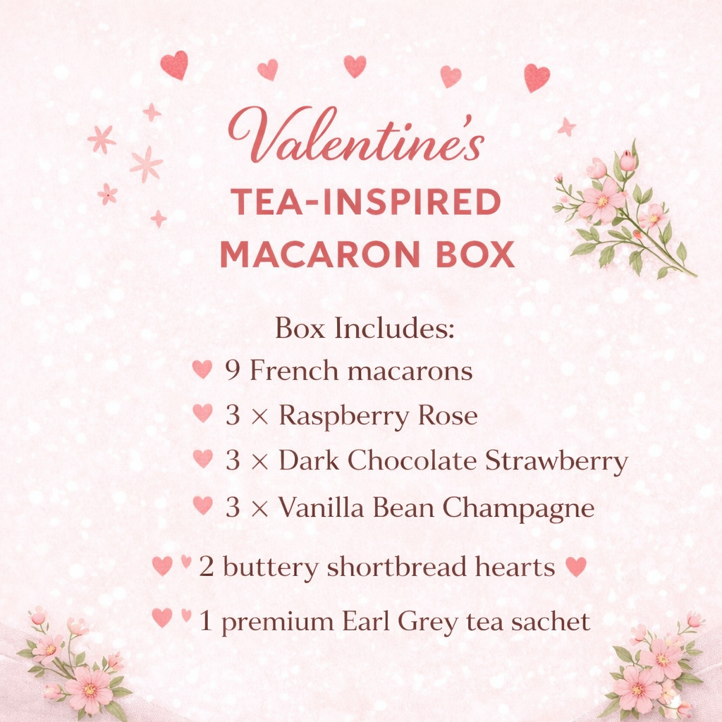 Valentine's Tea-Inspired Macaron Box