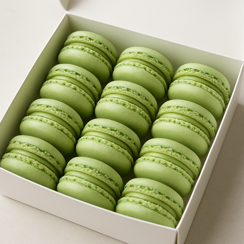 Pistachio Macarons (Box of 12)
